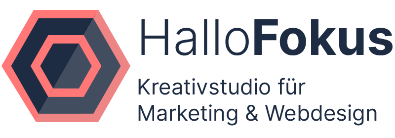 Logo Hallo Fokus Webdesign und Marketing