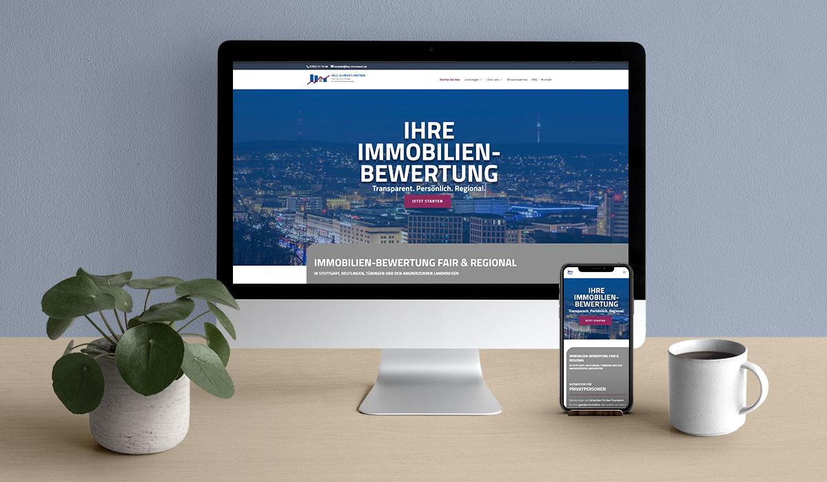 Website und Webdesign von HSP Immowert